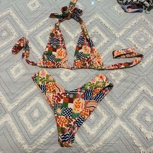 Skatie Colorful Patchwork Bikini